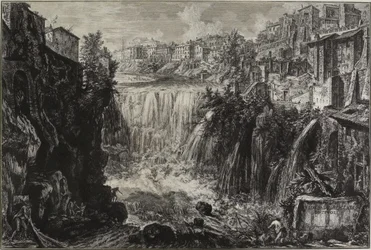Veduta della Grande Cascata a Tivoli
